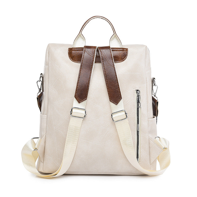 Wholesale Retro PU Large Capacity Travel Backpacks